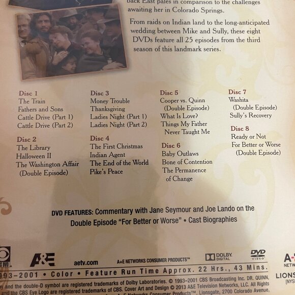 Lot of New Sealed DVD's Dr. Quinn Medicine Woman Seasons 3 (Three) & 4 (four) - Picture 9 of 16